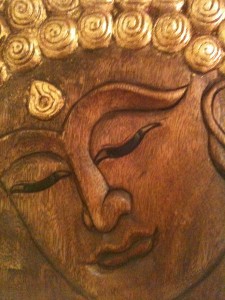 our wooden buddha image